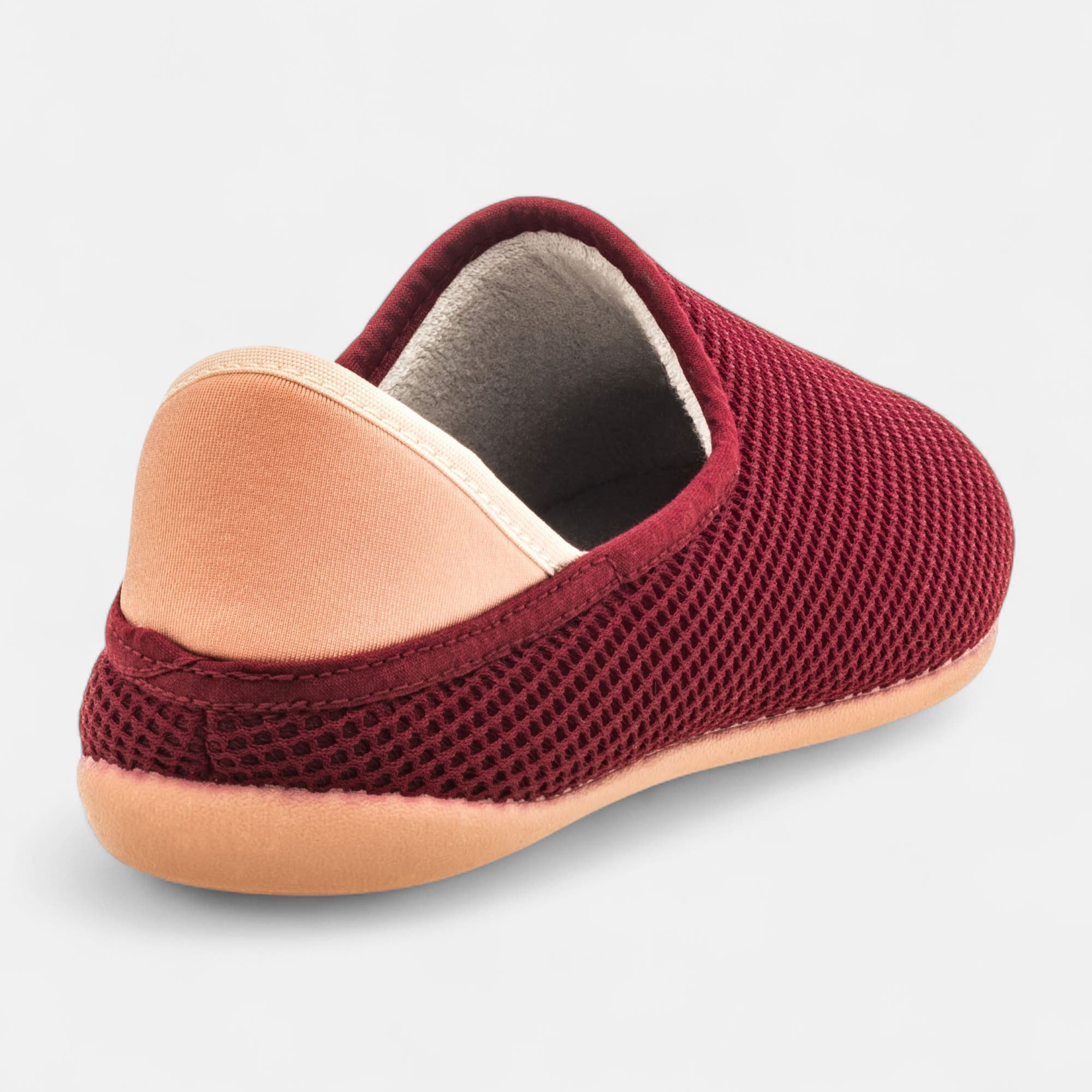 Pantoufles mules Femme bordeaux