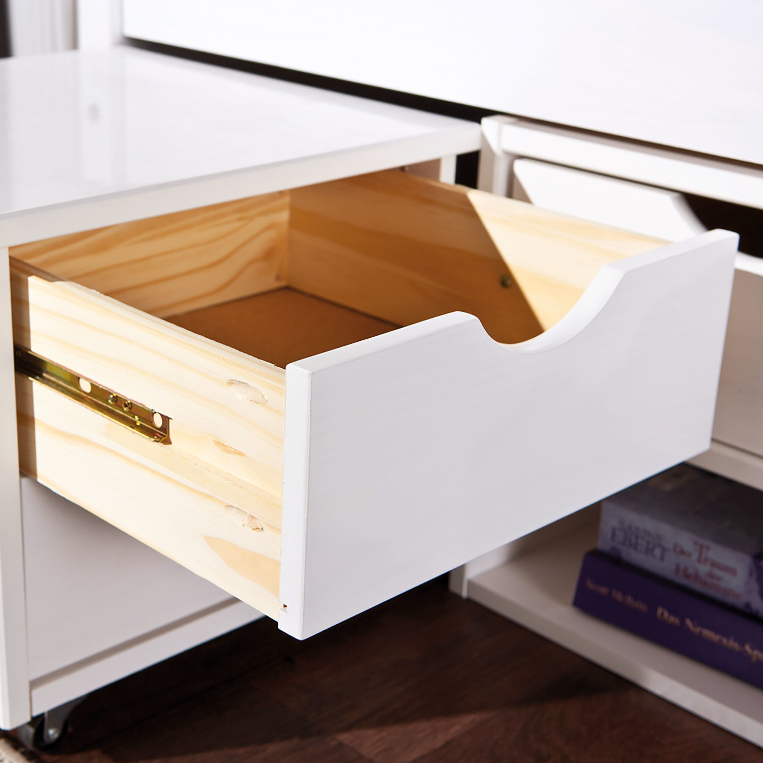 Funktionsbett TIM mit diversen Schubladen