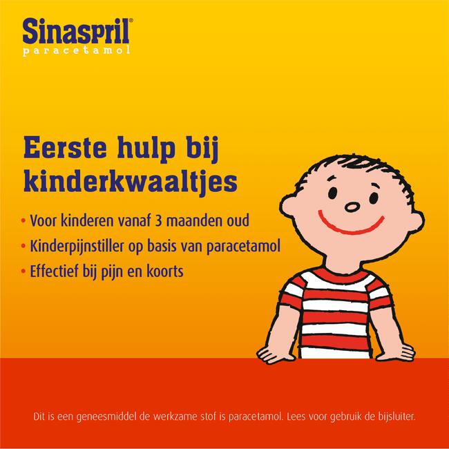 Sinaspril Vloeibaar paracetamol 120 mg 100 ML
