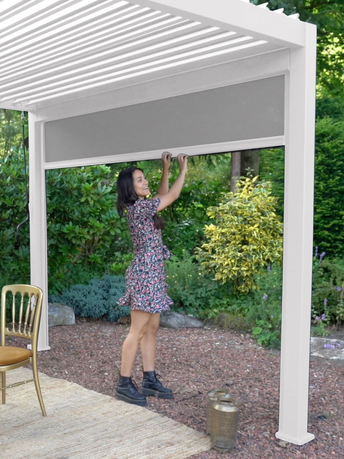 Orion 360 pull down windscherm - White