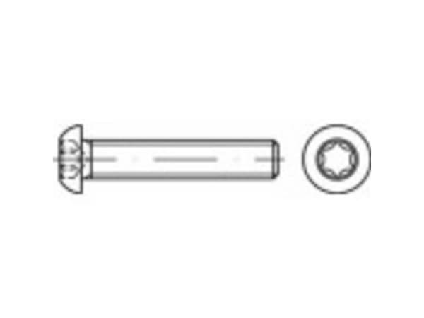 TOOLCRAFT 148239 Linseskruer M6 16 mm T-profil Stål Galvaniseret 500 stk