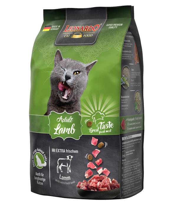 Leonardo Trockenfutter für Katzen Adult Lamb,