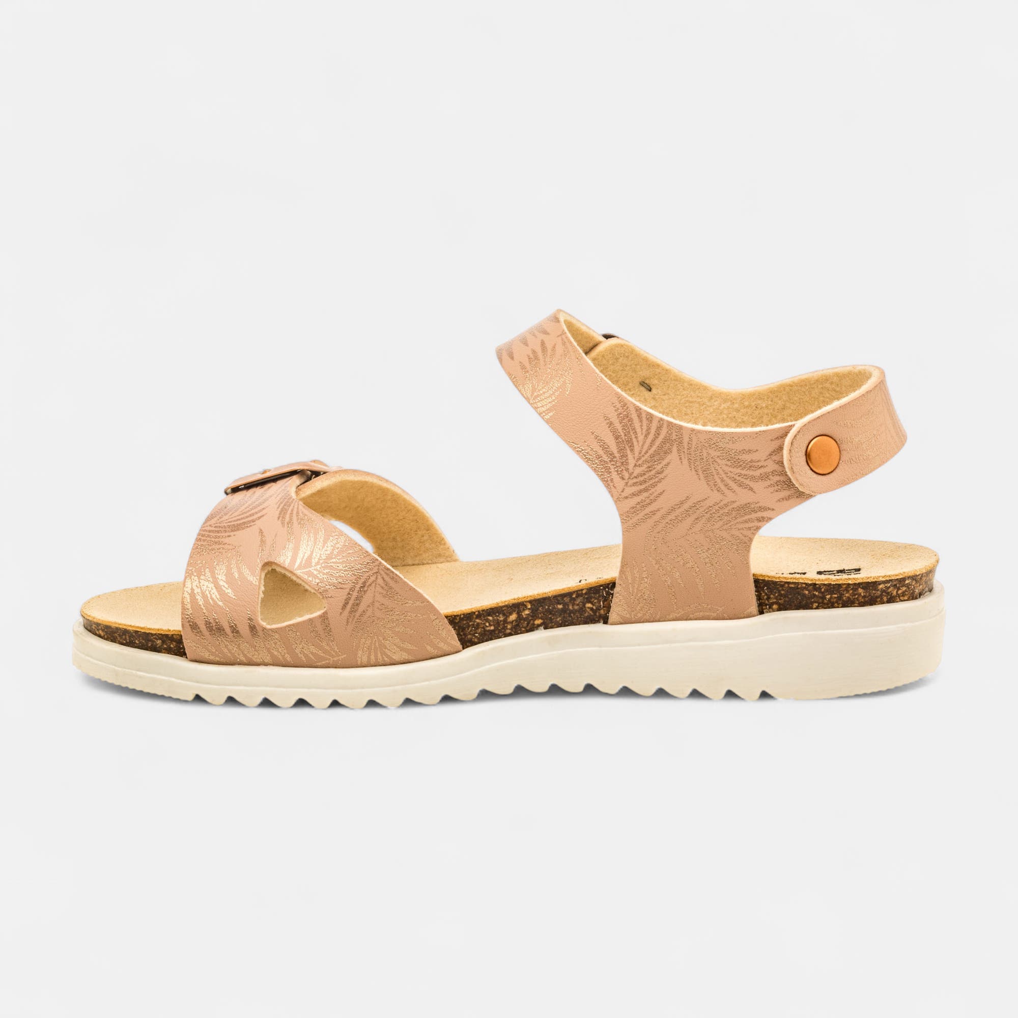 Mules semelle liège Fille rose