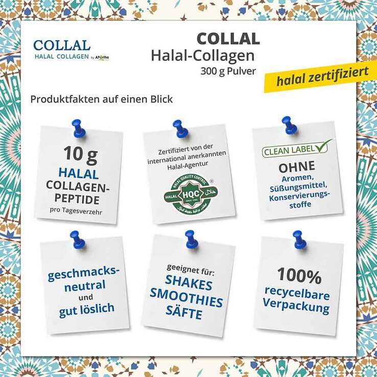 Collal Halal-Collagen Doypack Pulver, 300 g