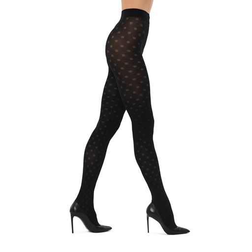 Wolford Cotton Square Tights, Sort, XS