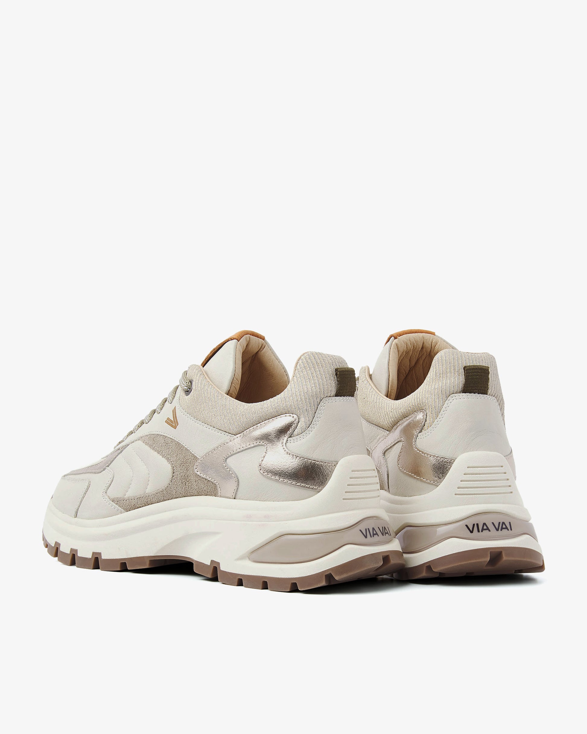 VIA VAI beige dames sneakers Liz Leighton
