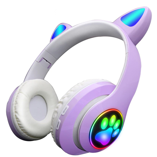 Fones de ouvido Bluetooth 5.0 Klack com orelhas de gato