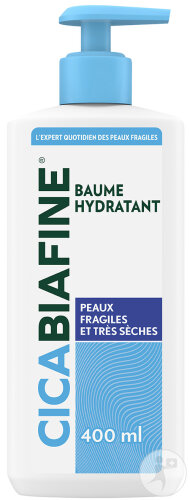 Cicabiafine Baume Hydratant Anti-Dessèchement Peaux Très Sèches À Irritées Flacon Pompe 400ml