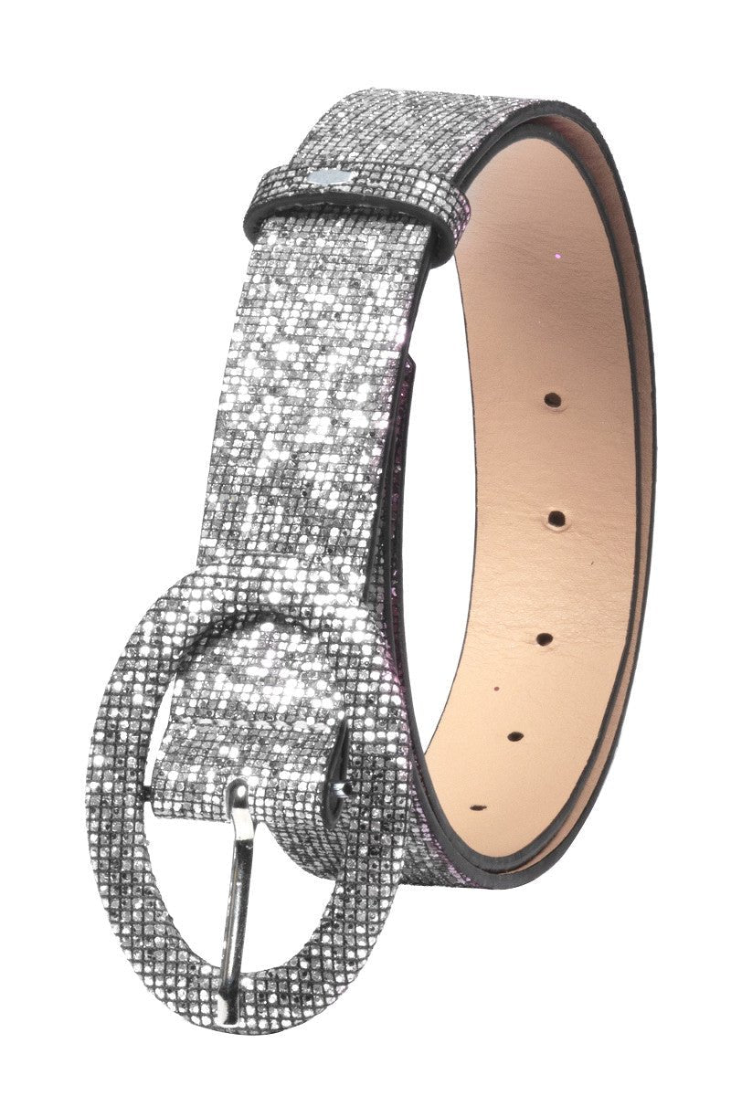 Zilveren Riem Glitter