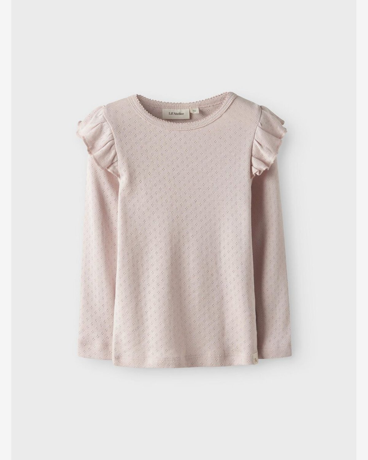 Trøye Langermet M/ Volanger – Pointelle, Øko TENCEL | Rachel Nan