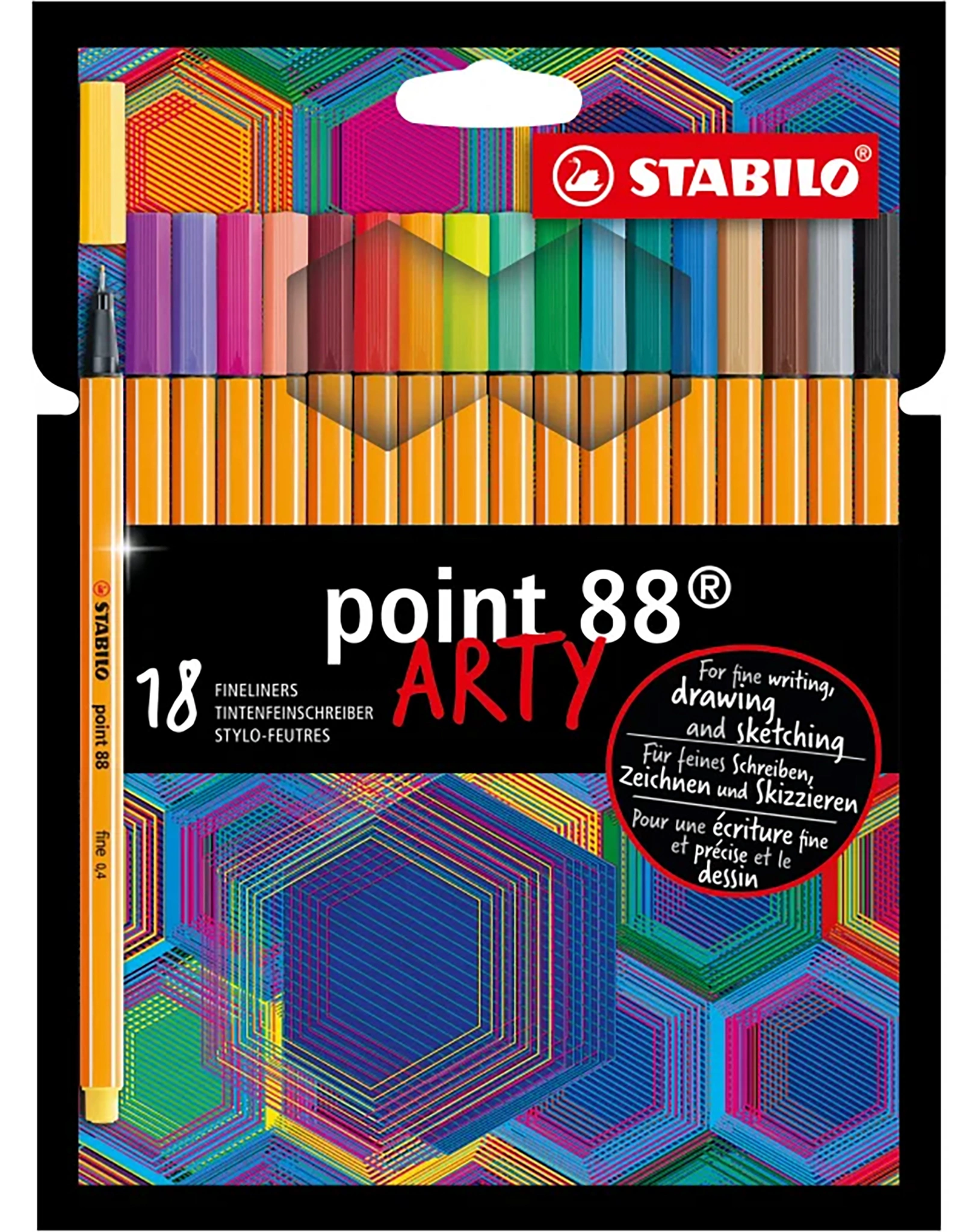 Fineliner STABILO® point 88 ARTY 18er-Pack