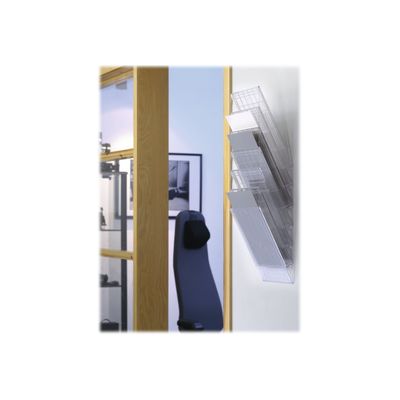 Durable Flexiboxx - Présentoir mural porte-document - 6 cases A4 portrait - transparent