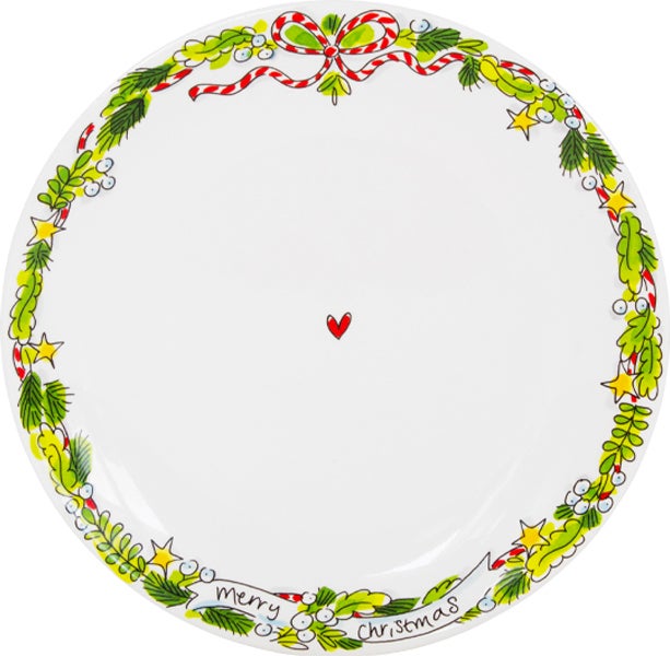 Blond Amsterdam bord Christmas D 26 H 2,8 cm