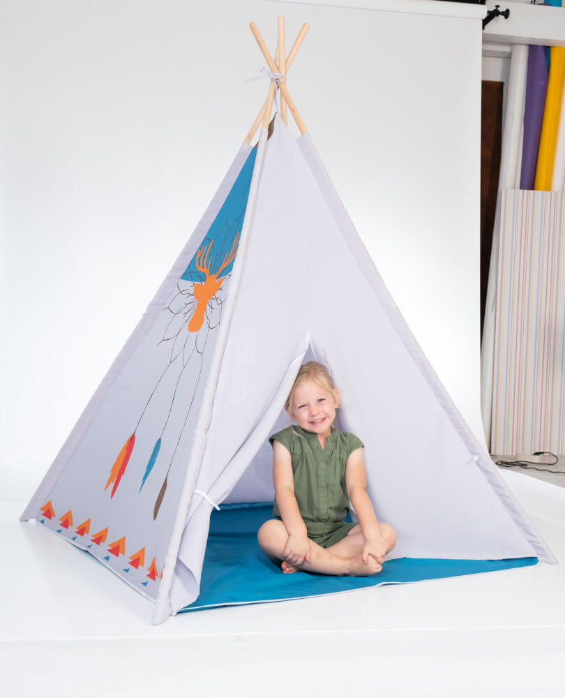 Outdoor active Indianerzelt, ca. 120x120x150 cm, ab 3 Jahren