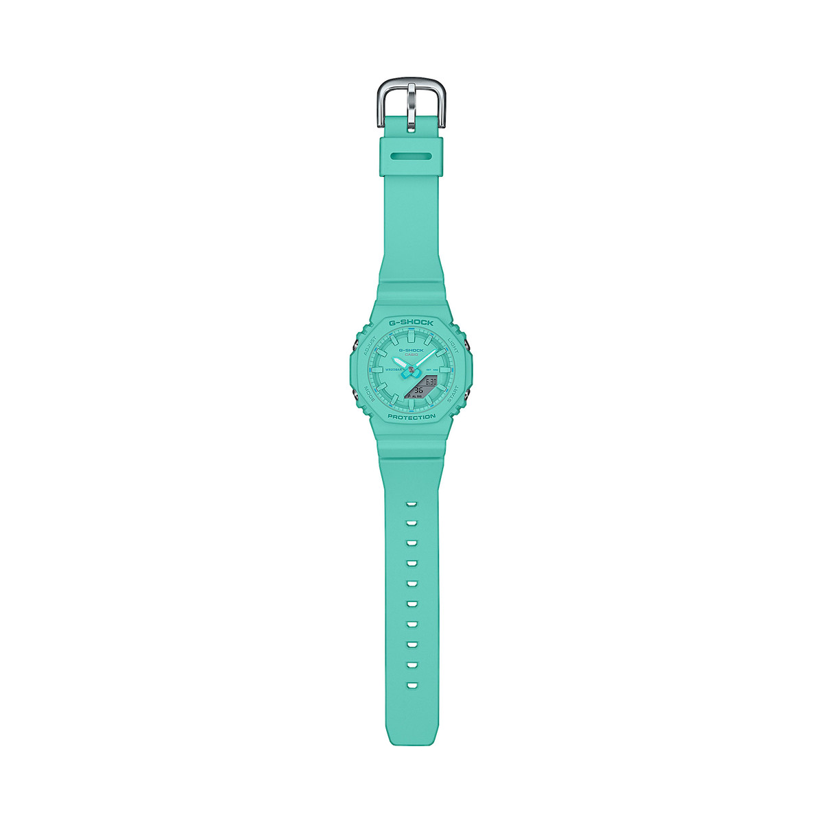 Montre CASIO G-SHOCK femme bracelet resine bleu turquoise