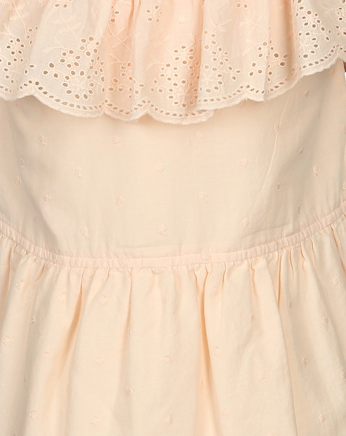 Kleid CREAMY mit Rüschen in pastellrosa