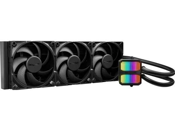 be quiet! Silent Loop 3 - Processor-køler - Radiatorstørrelse: 420 mm - (for: LGA1150, LGA1151, LGA1155, LGA1200, LGA1700, LGA1851, AM4, AM5, TR4, TR5) - kobberbase og nikkelbelagt aluminiumsblæsere - 140 mm - sort