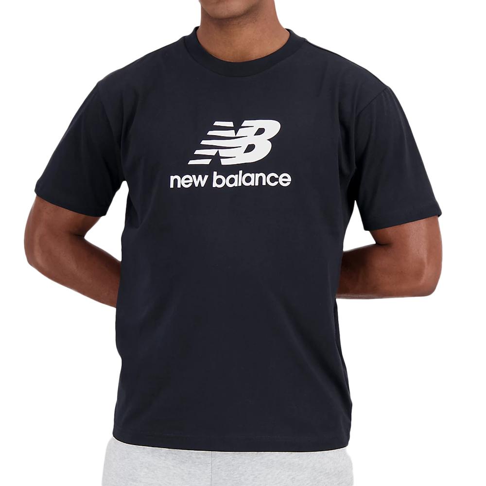 New Balance T-shirt Noir Homme New Balance Essentials Logo