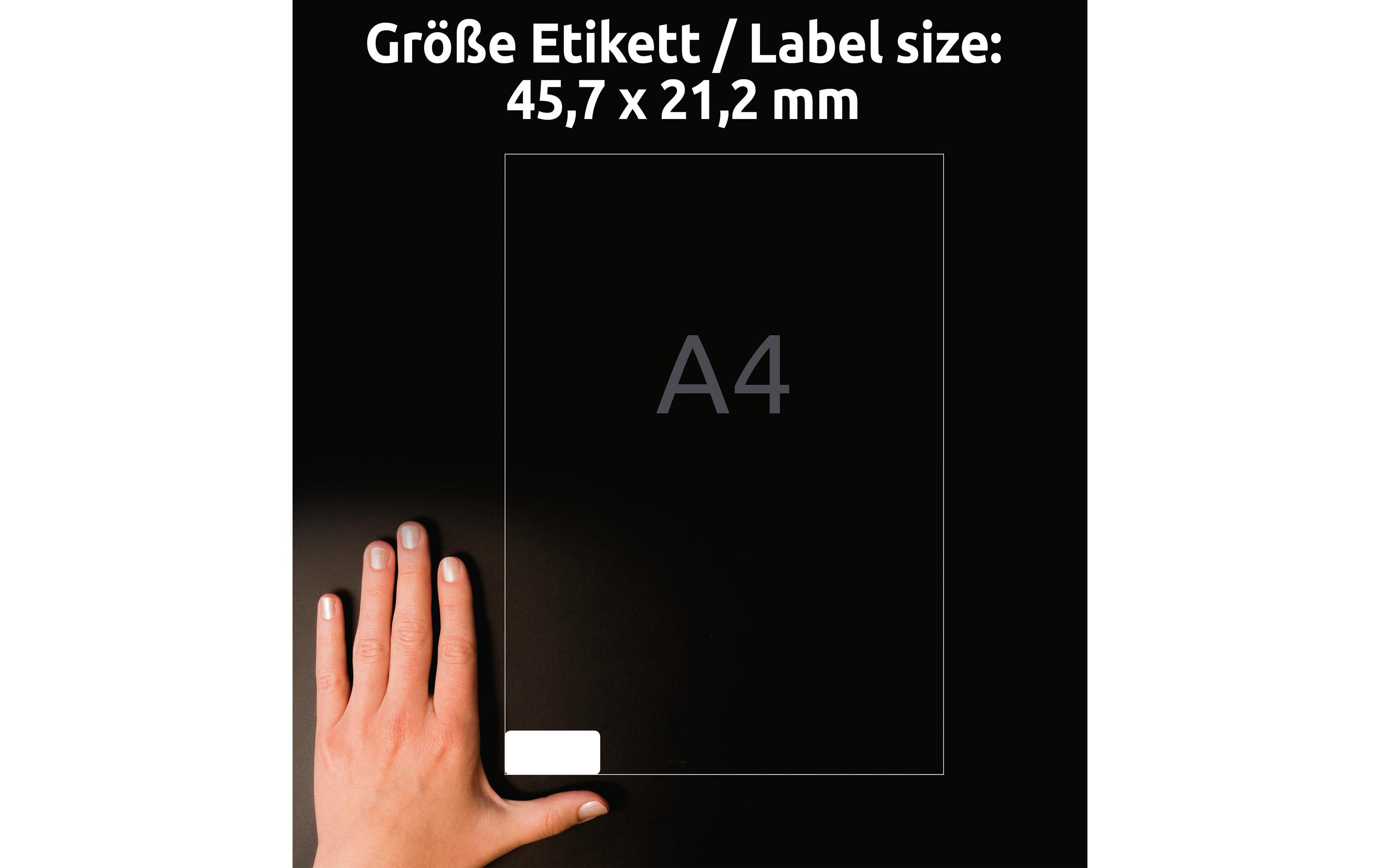 Universal-Etiketten L4736REV-65, 45.7 x 21.2 mm, 65 BlattAblösbare Etiketten