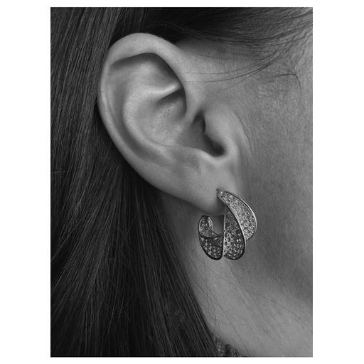 Pico Filigran Afrika Øreringe, Silver Plated