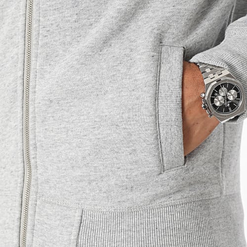 Sweat Zippé Essential Logo M2013117A Gris Chiné