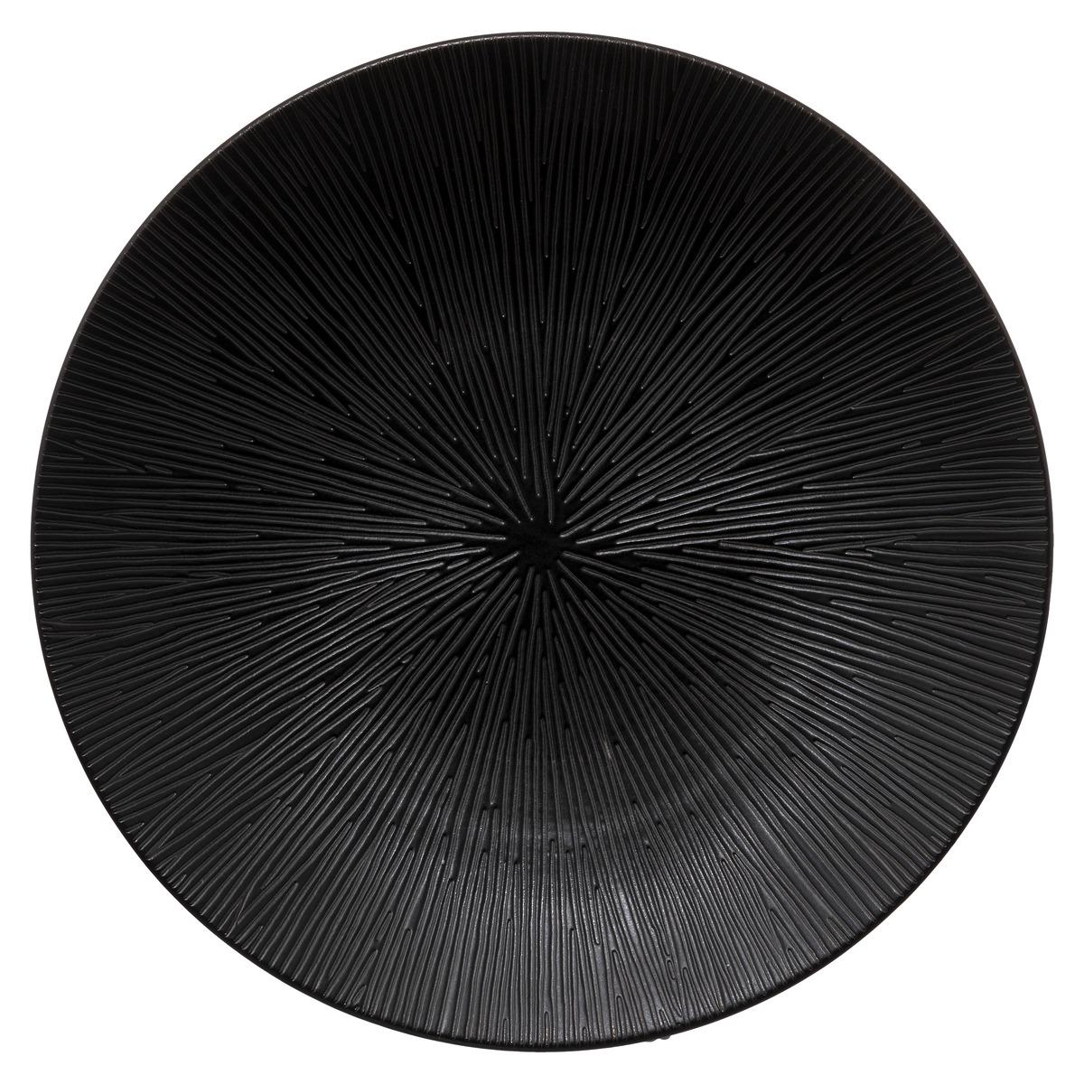 ASSIETTE PLATE ATELIER NOIR D.27CM