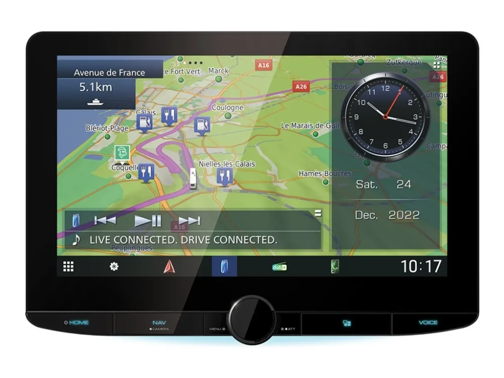 Kenwood DNR992RVS - Navigationssystem - display - 10.1