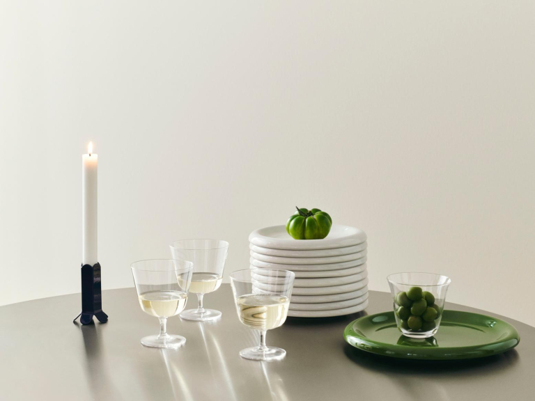 Hay Curve Stem glas set van 2