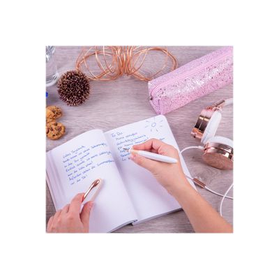 Online Air - Stylo plume blanc/rose - pointe moyenne