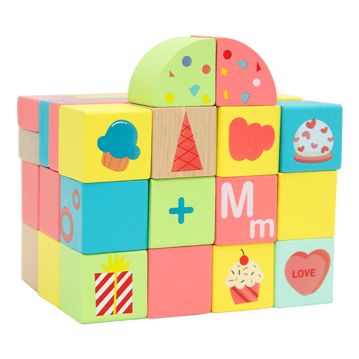 Houten Sweet Cube Bouwblokken