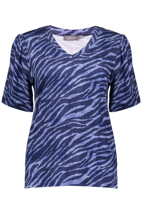 Geisha blauwe dames t-shirt