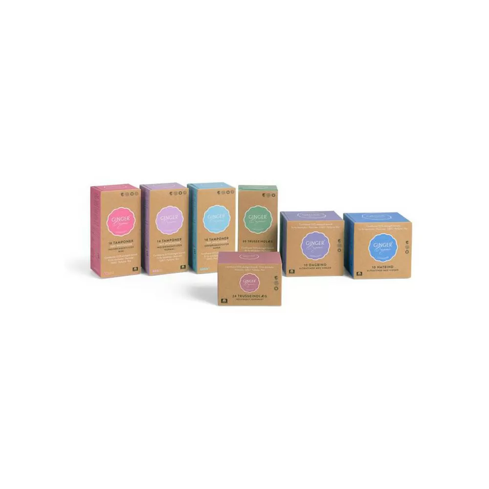 Ginger Organic Trusseindlæg - 24 stk