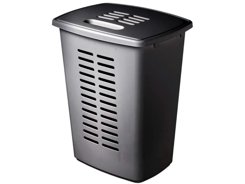 Tøjkurv grå 60l - (5 stk.)