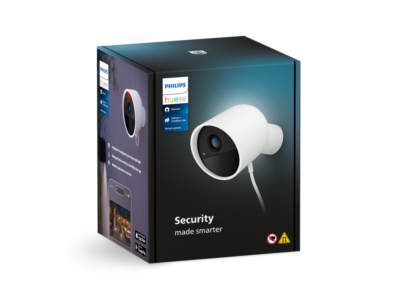 Philips Hue - 2x Secure Cam Wired - EU 1pk - Hvid - Bundle