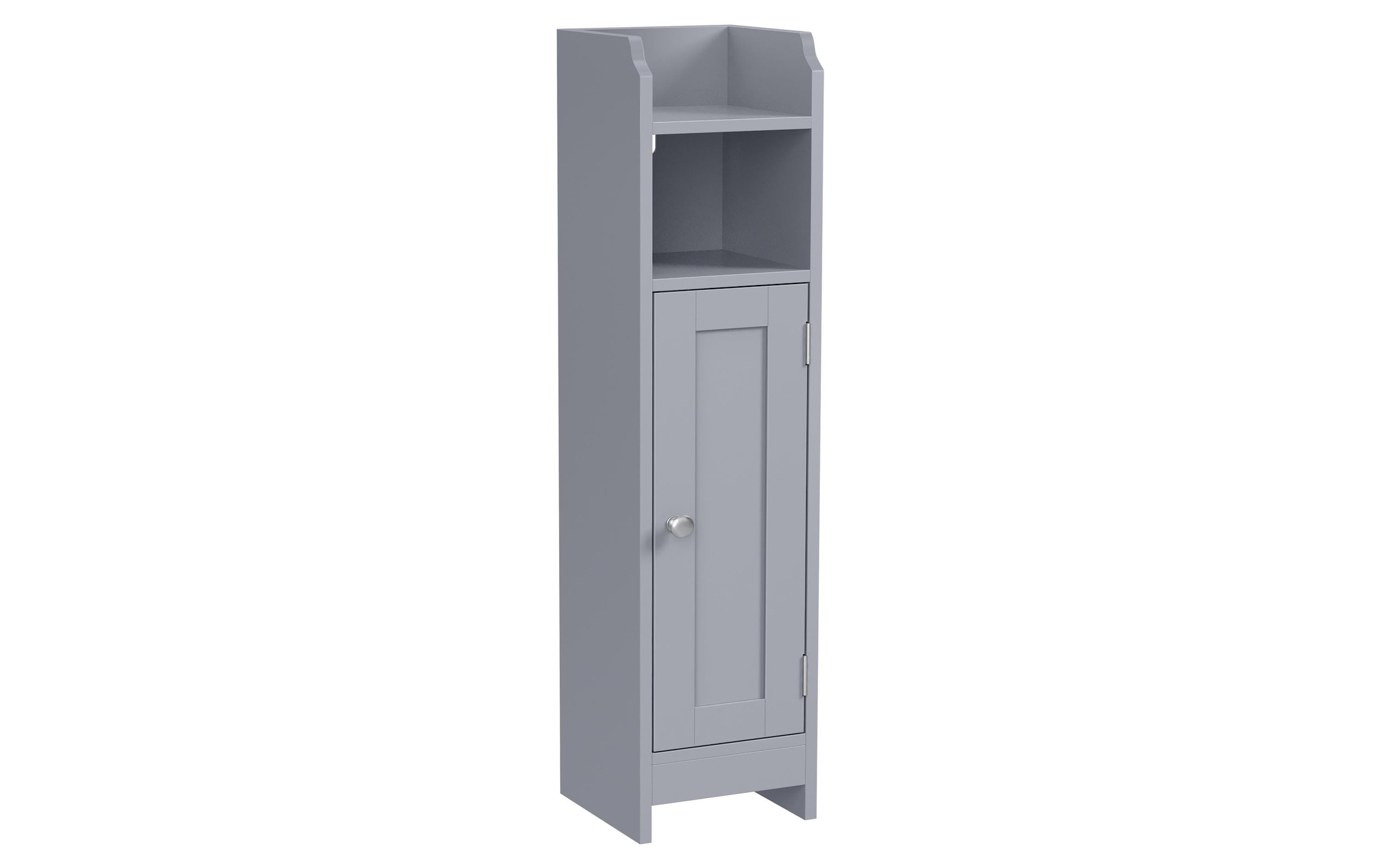 VASAGLE Mehrzweckschrank »VASAGLE Badezimmer-Schrank 18 x 80 cm, Grau«