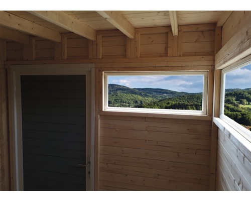Cubo 2 tuinhuis met vloer, 226 x 240 cm, lichtgrijs