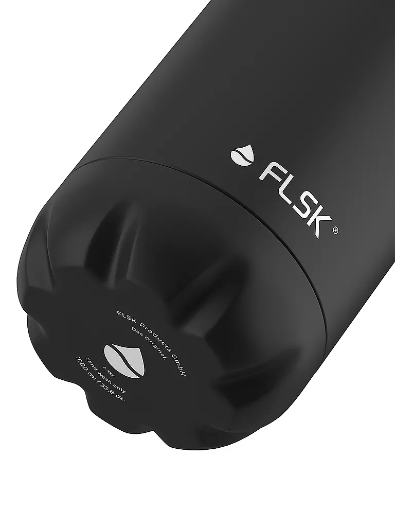 FLSK Isolierflasche - Thermosflasche 1l Black schwarz