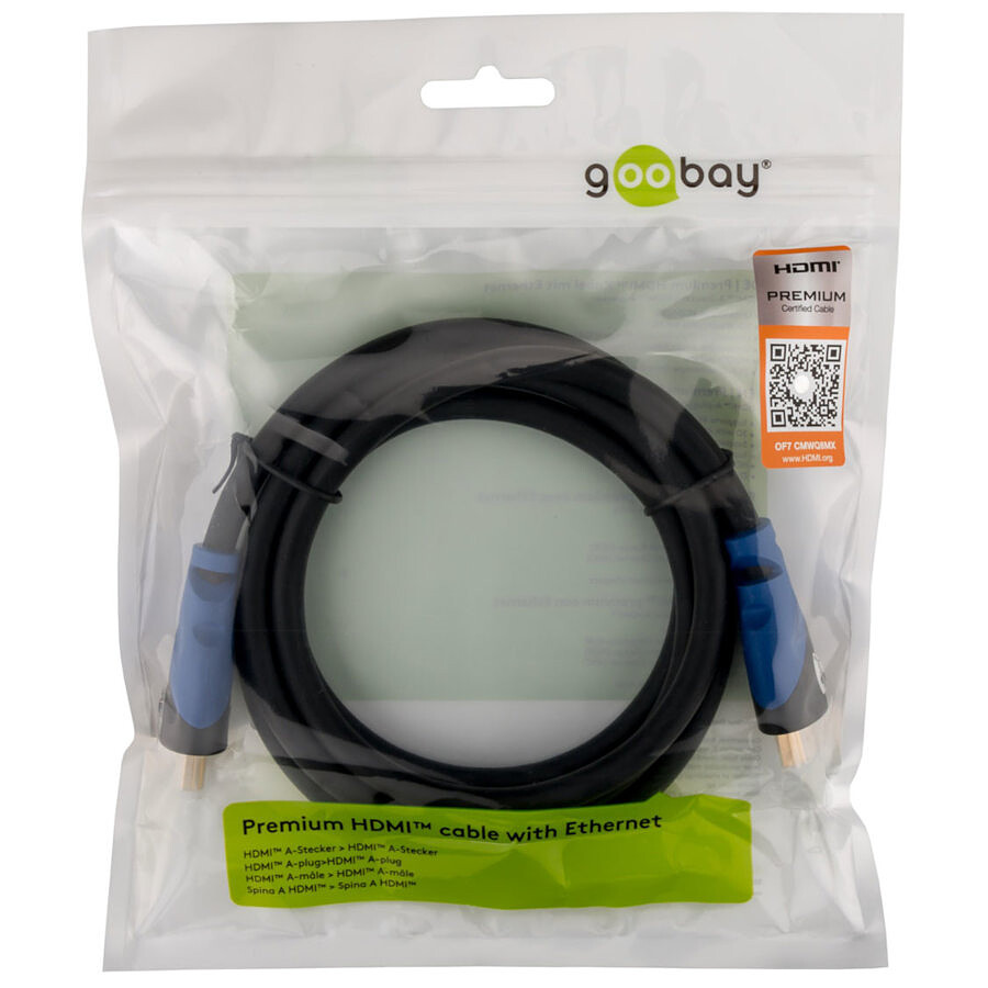 Goobay Premium High Speed HDMI with Ethernet (2 m)