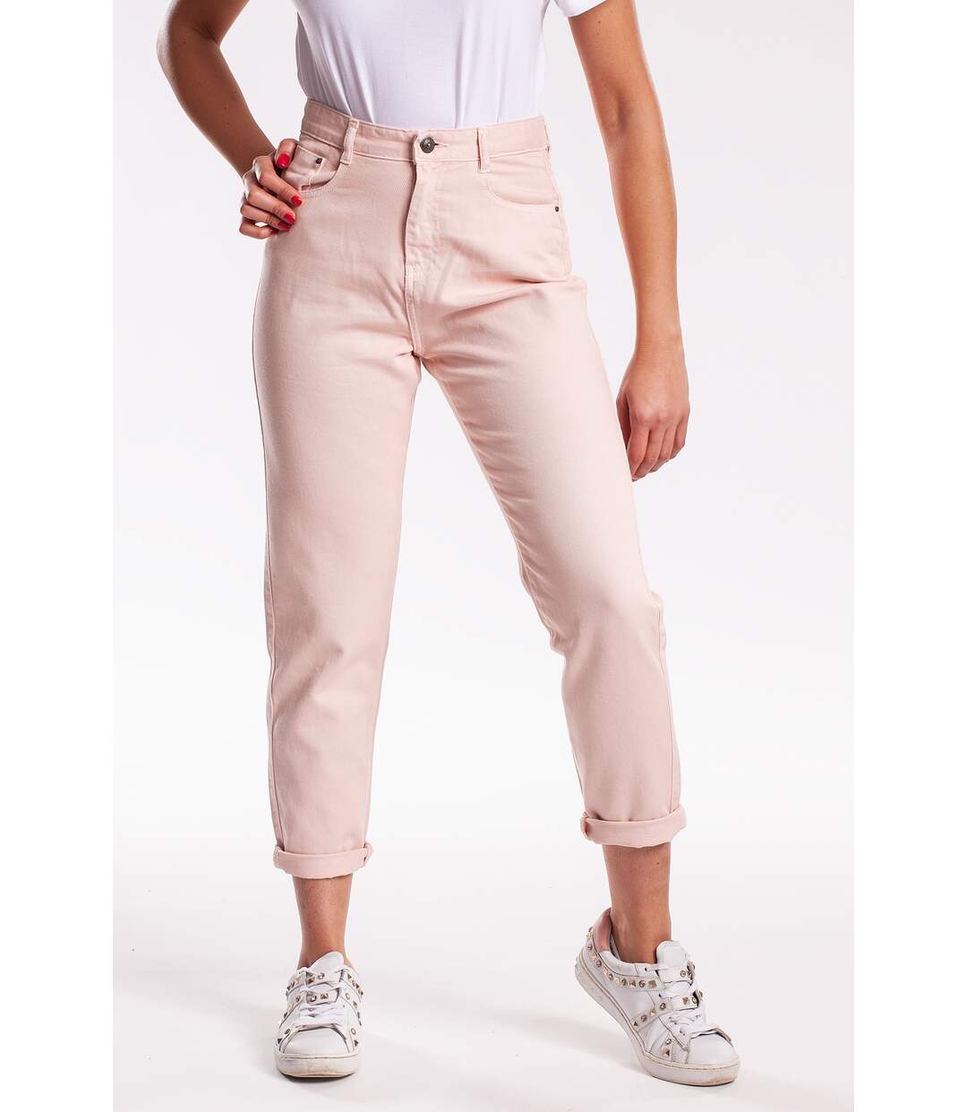 Jeans coupe mom coton TAVOLA ROSE