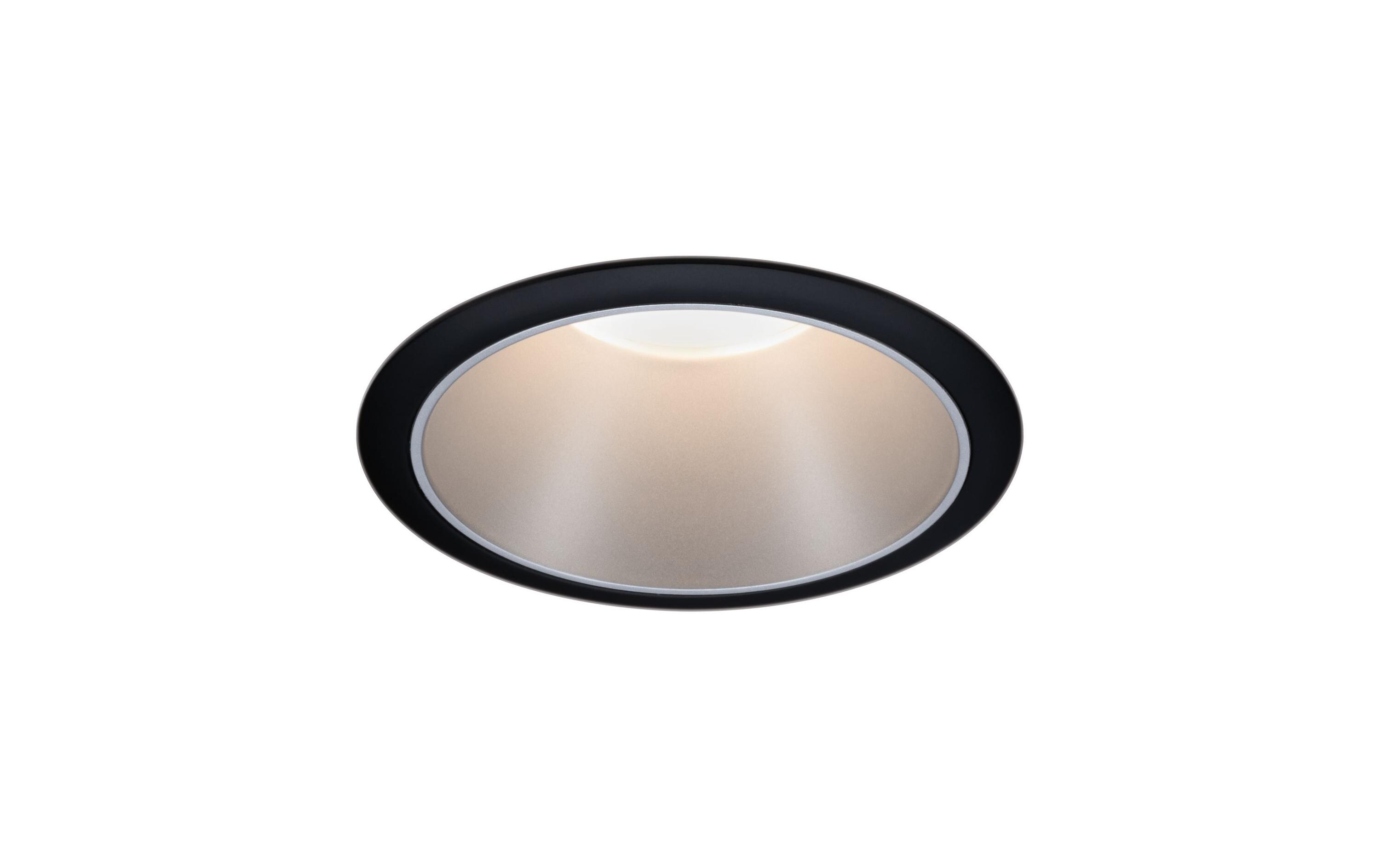 Einbauspot Cole, 1 x GU10, 10 W, Schwarz/ SilberSpotleuchte