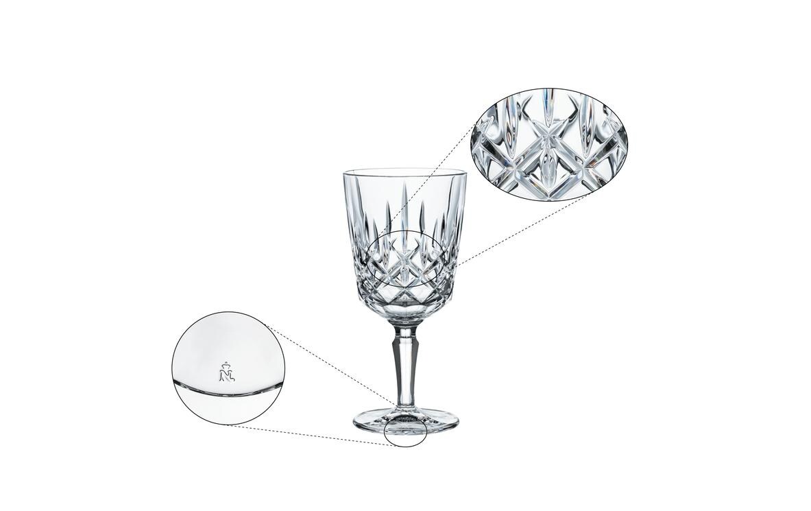Weinglas Noblesse, 4 Stück4er-Set Kristallgläser für Cocktails und Wein
