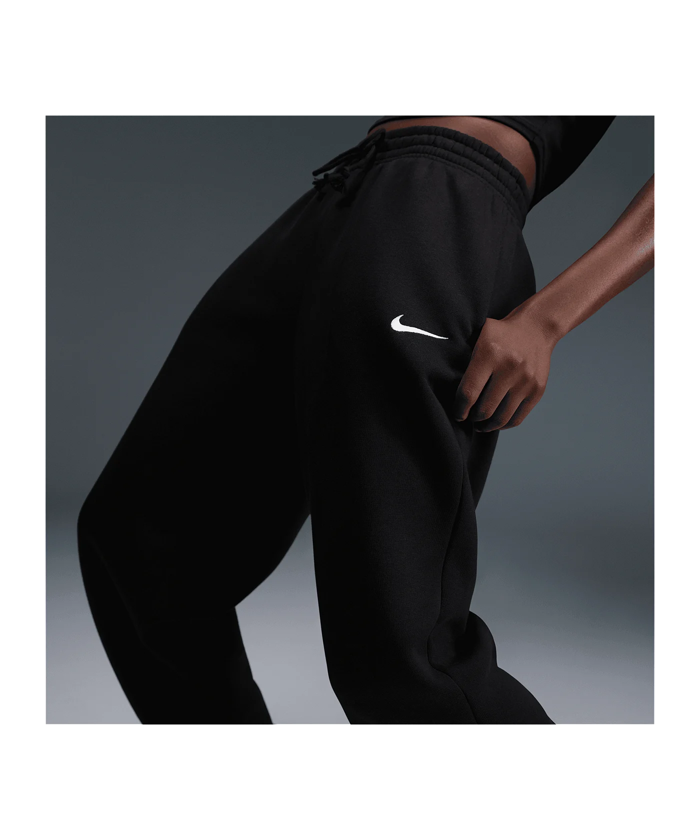 Nike Phoenix 2 Fleece Hose Damen Schwarz F010