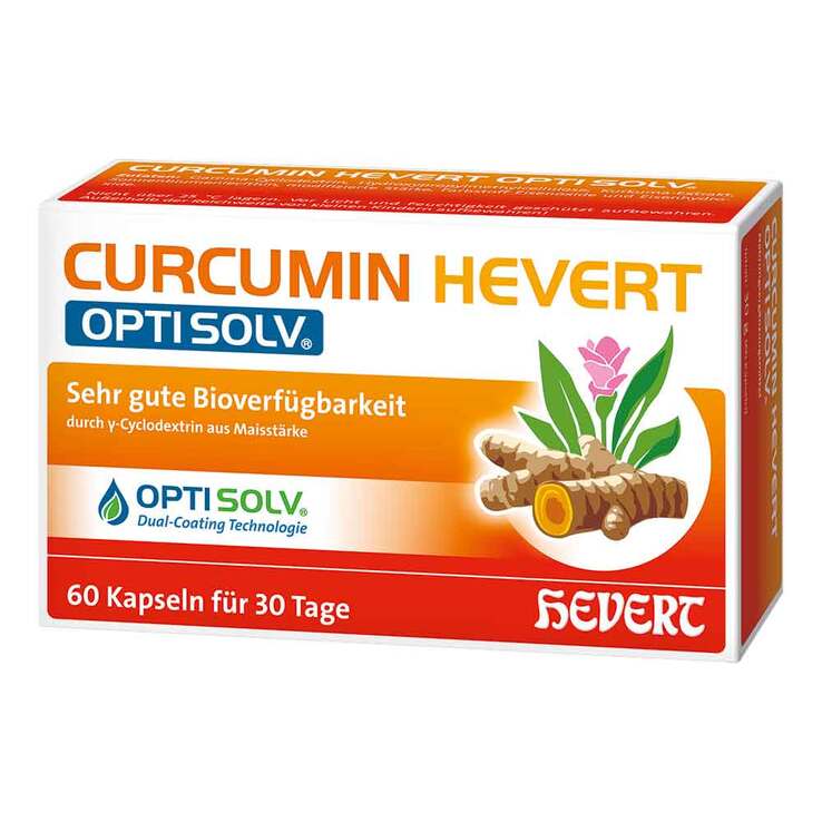 Curcumin Hevert Optisolv Kapseln, 60 St