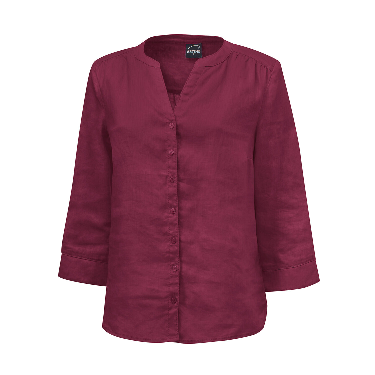 Lockere Leinen-Bluse