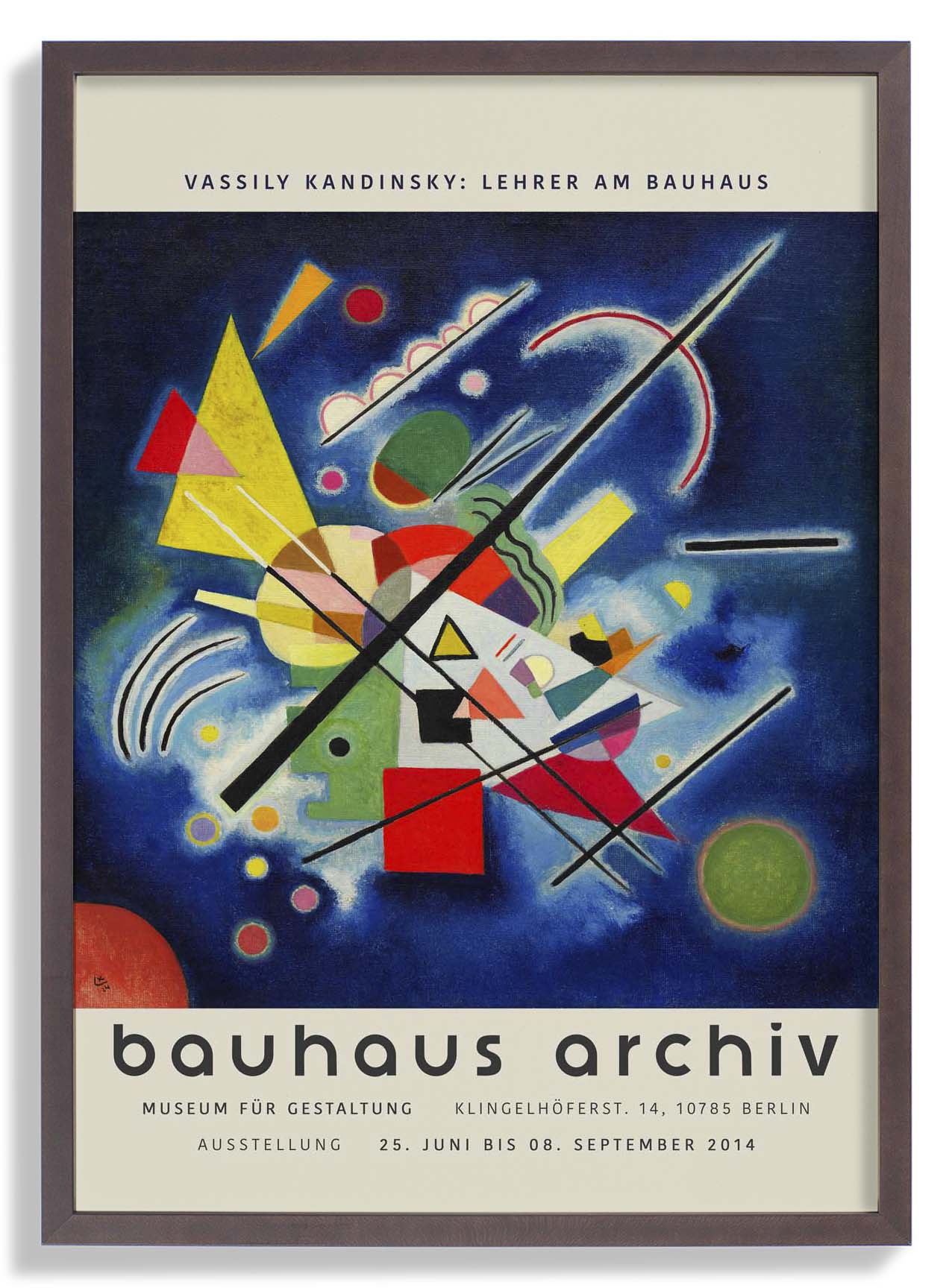 Blau Malerei von Wassily Kandinsky Ausstellung