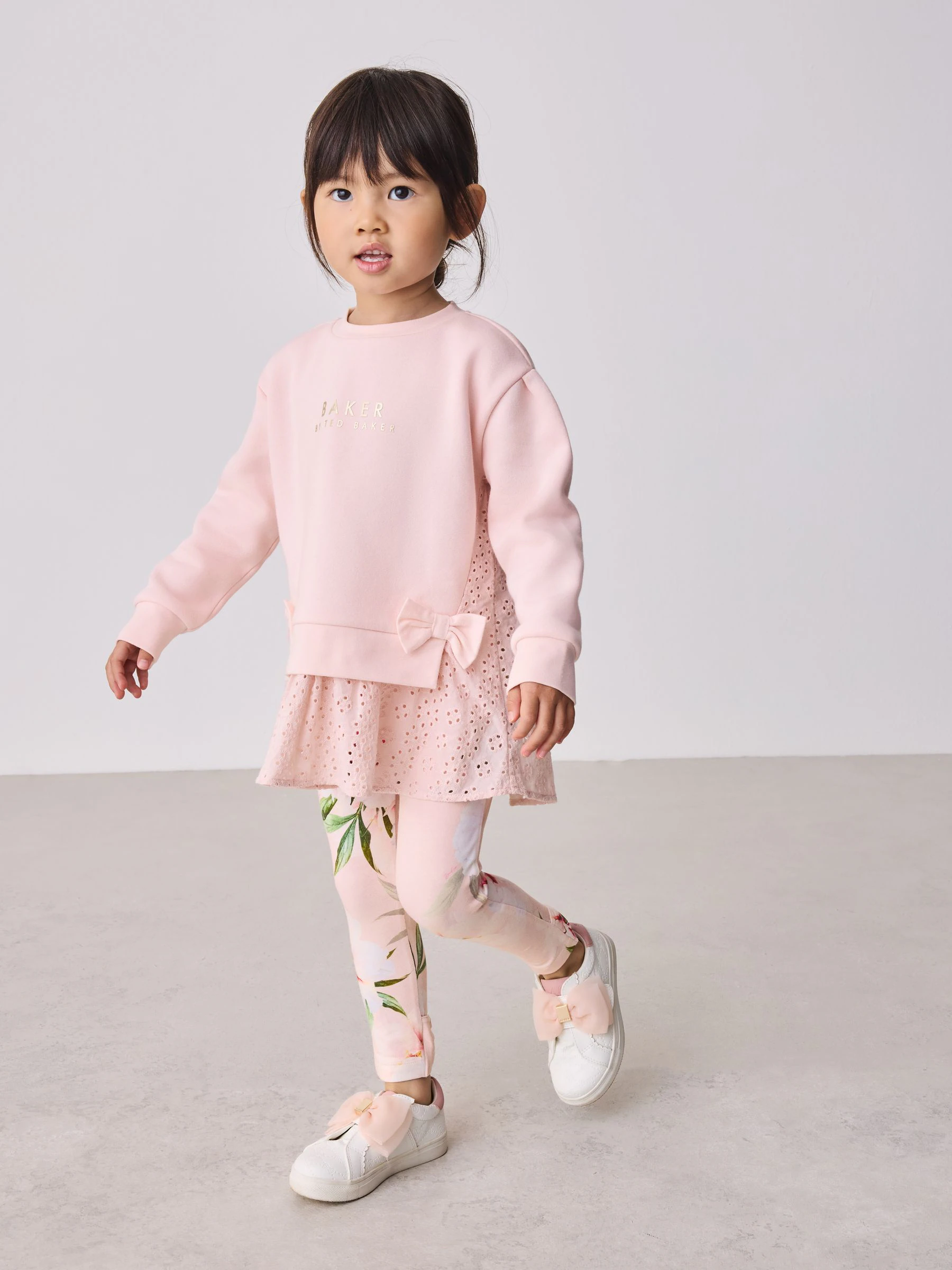 Baker by Ted Baker 2 Piece Broderie Sweatshirts & Leggings Set