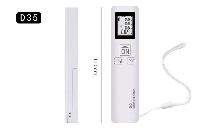 HOMTEC - Oplaadbare/batterijgevoede laserafstandsmeter