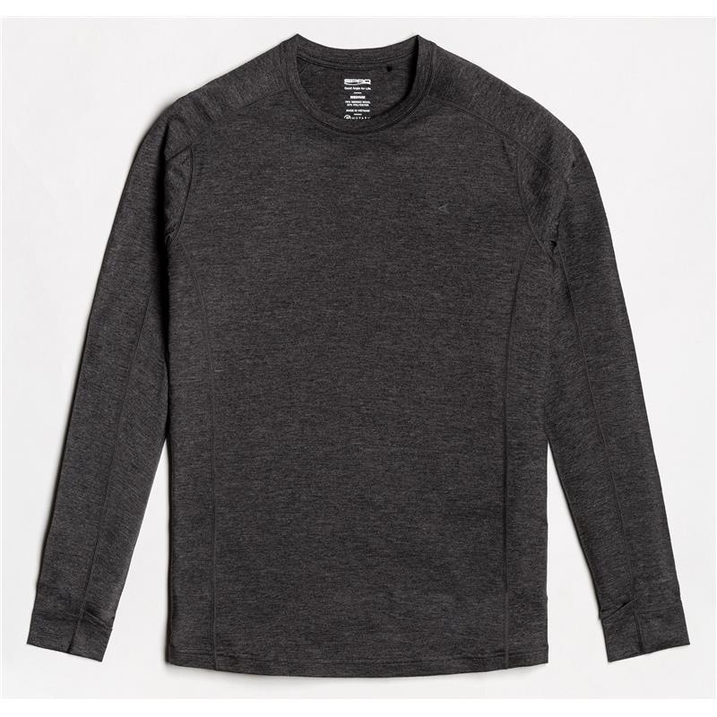 Pull Homme Spro Men's Merino Wool Long Sleeve - Charcoal