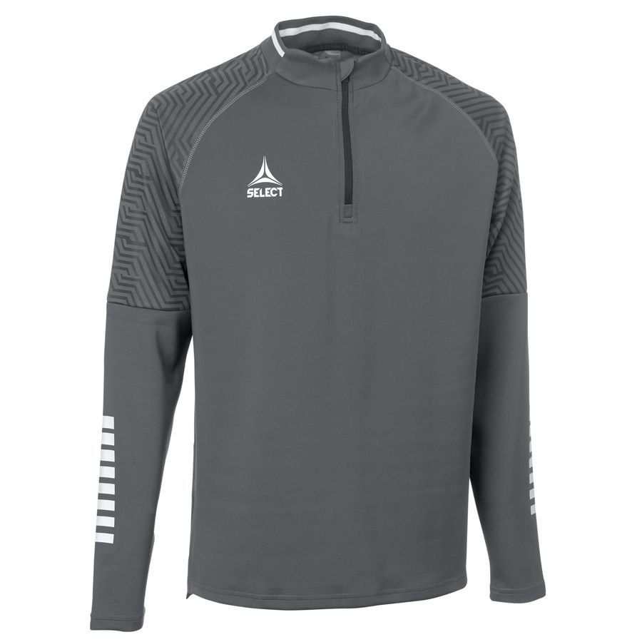 Select Maillot d'Entraînement Monaco v24 Half Zip - Gris/Blanc