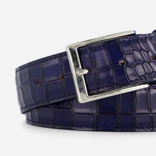 RF X Ziengs 1643 Riem blauw Leer